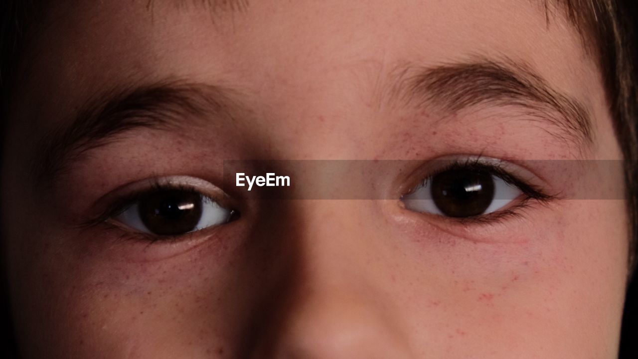 Cropped portrait of boy