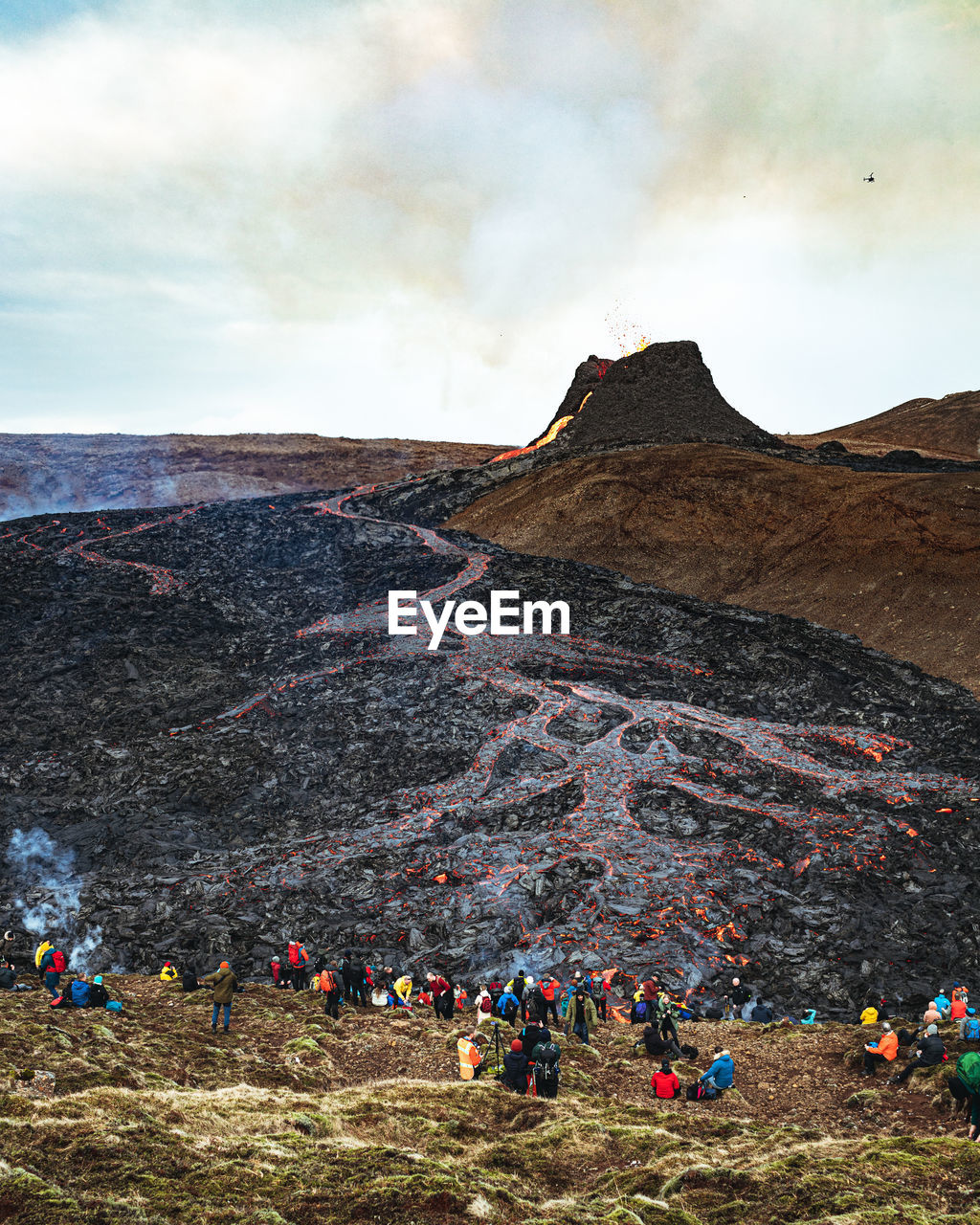 GROUP OF PEOPLE ON MOUNTAIN