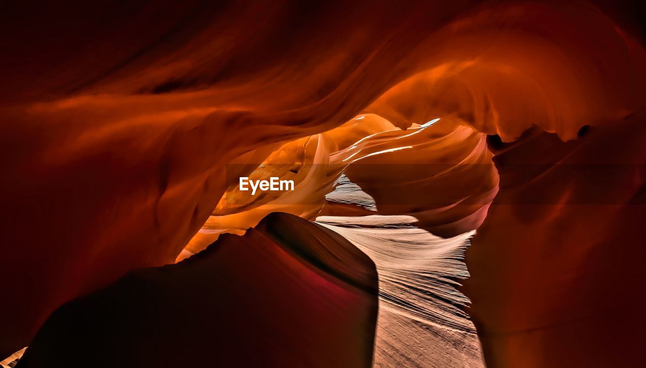 Antelope canyon - abstract background. travel and nature concept.