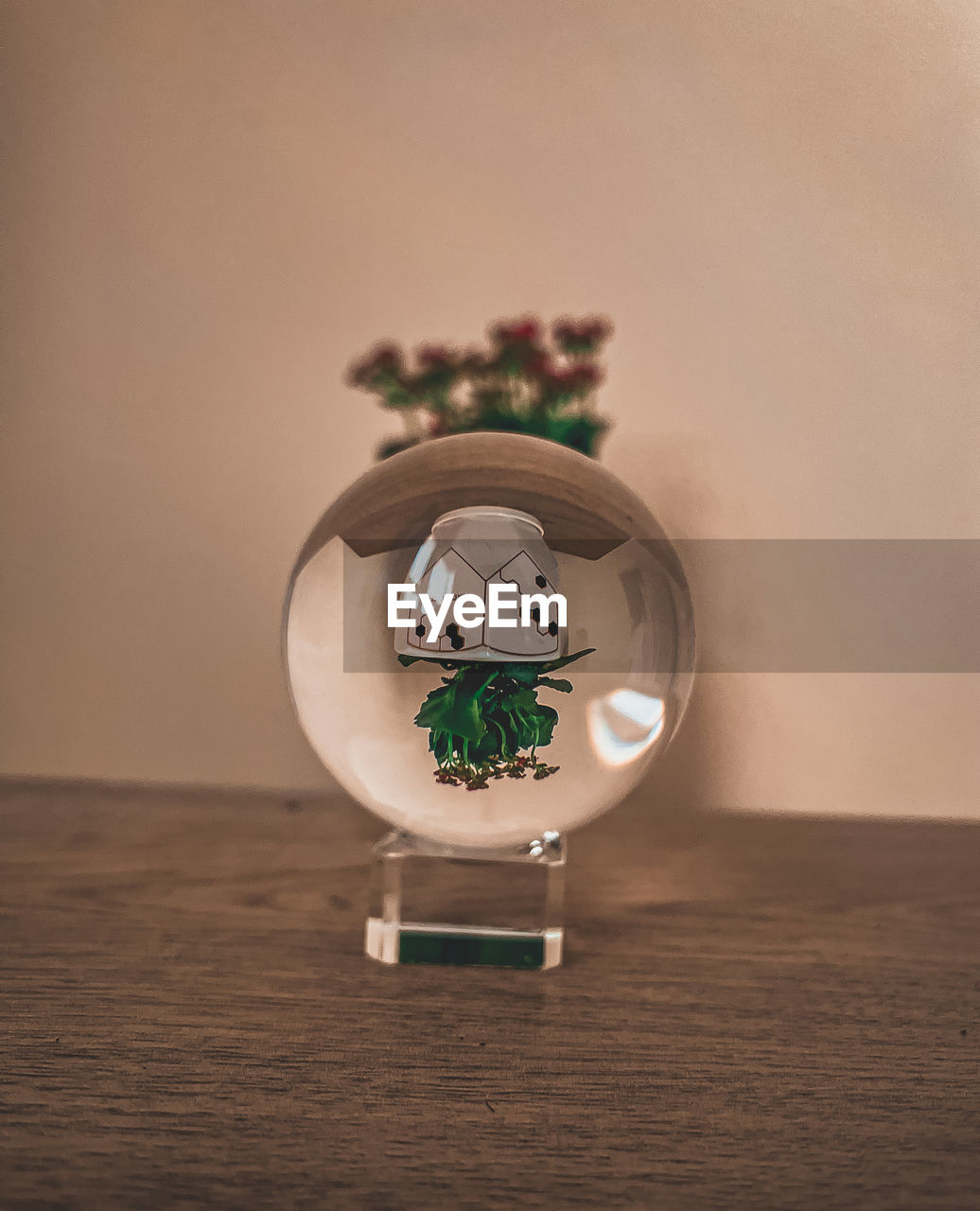 High angle view of christmas decoration on table