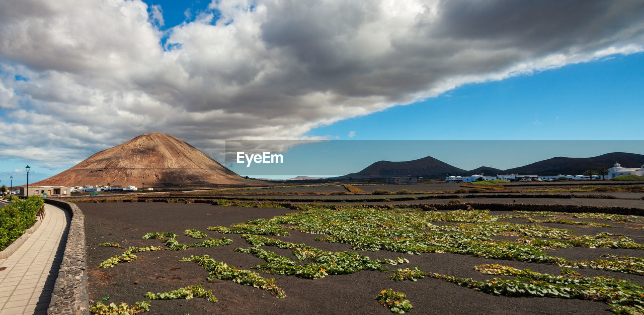 Panoramic view of road passing through landscape