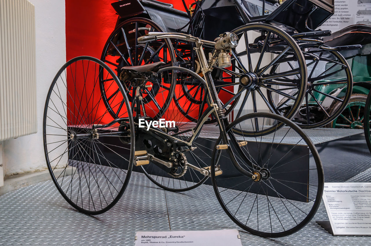 BICYCLES PARKED IN CITY