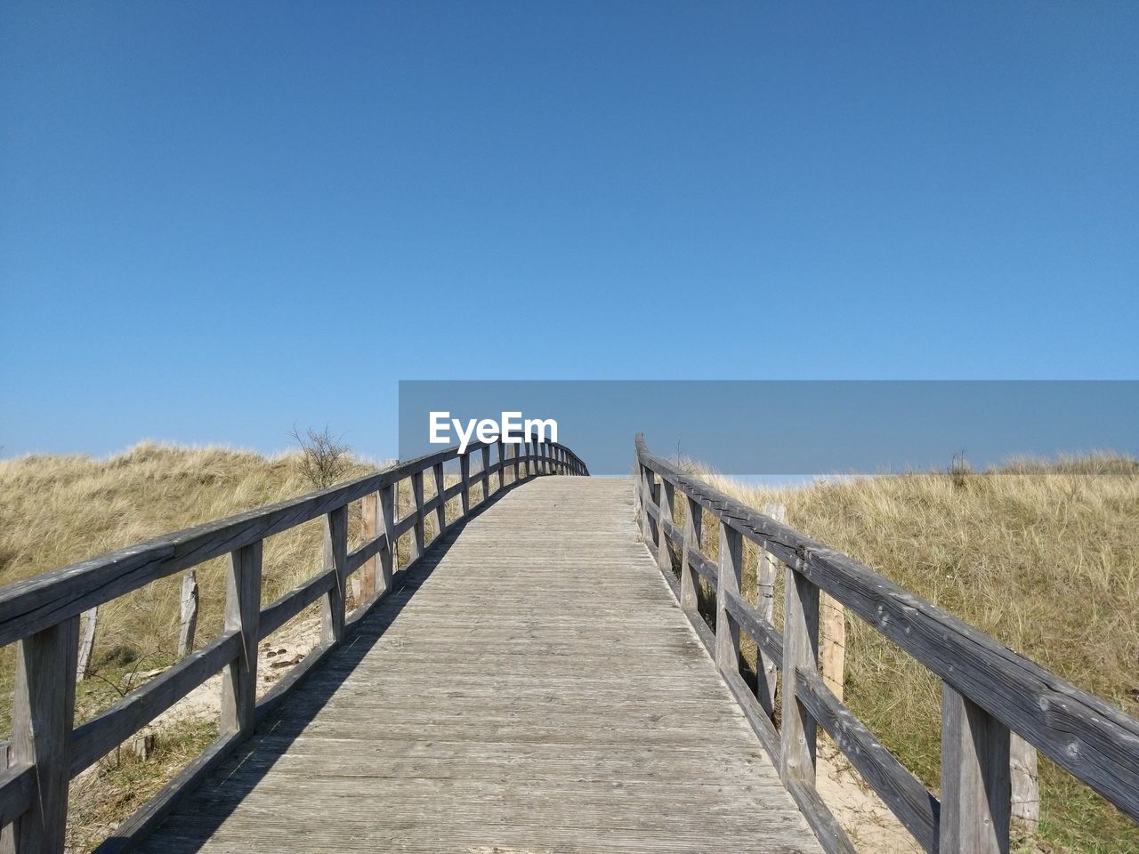 FOOTBRIDGE AGAINST CLEAR SKY