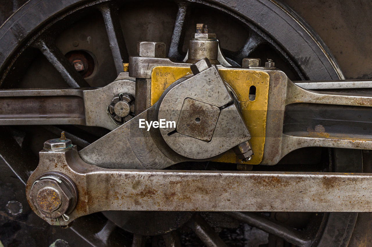 CLOSE-UP OF RUSTY TRAIN