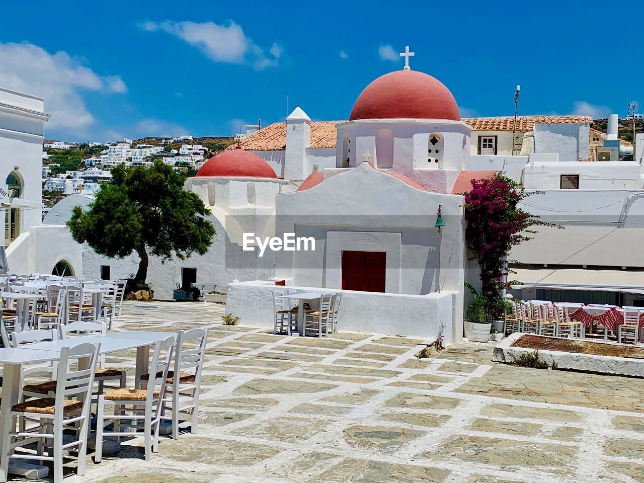 Exterior of buildings in city