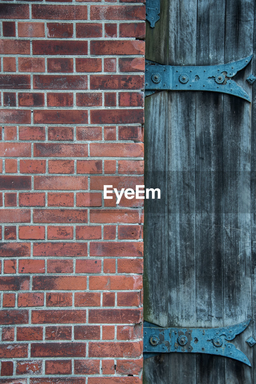 Close-up of old wooden door