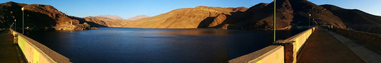 Panoramic view of mountains against sky