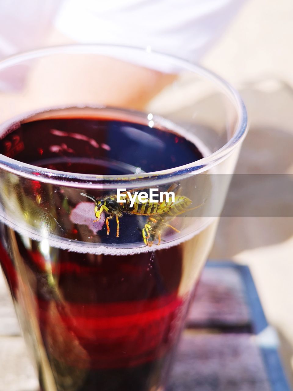 Close-up of tea in glass on table