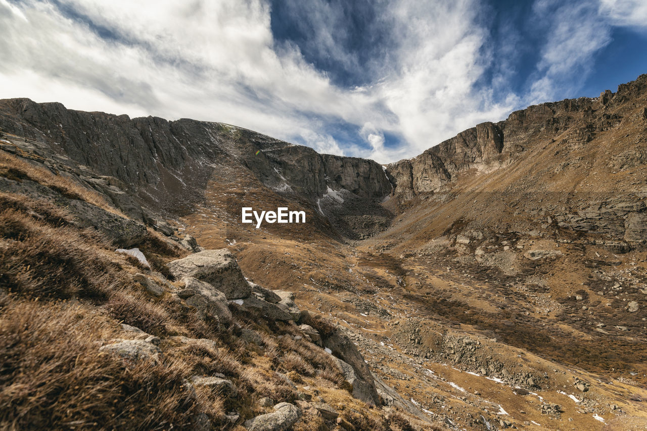 Landscape in the rocky mountains near denver, colorado