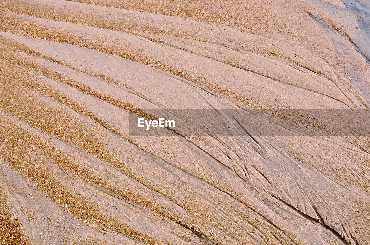 Full frame shot of sand pattern