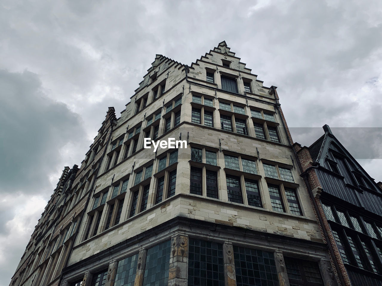 Low angle view of building against sky