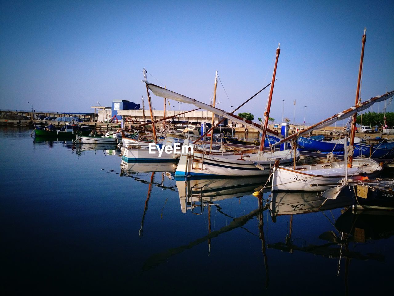 FISHING BOATS IN HARBOR