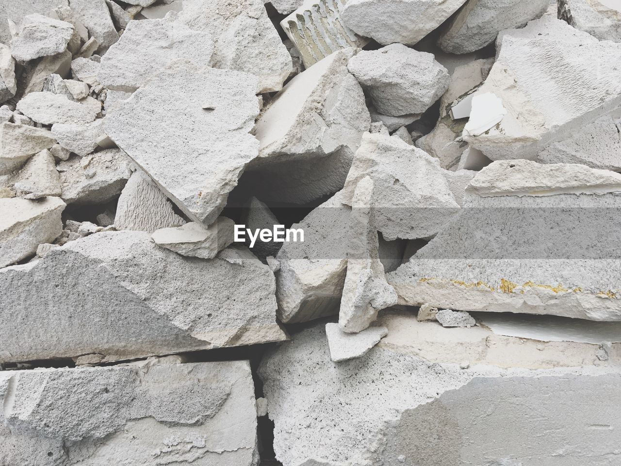 Full frame shot of broken built structure