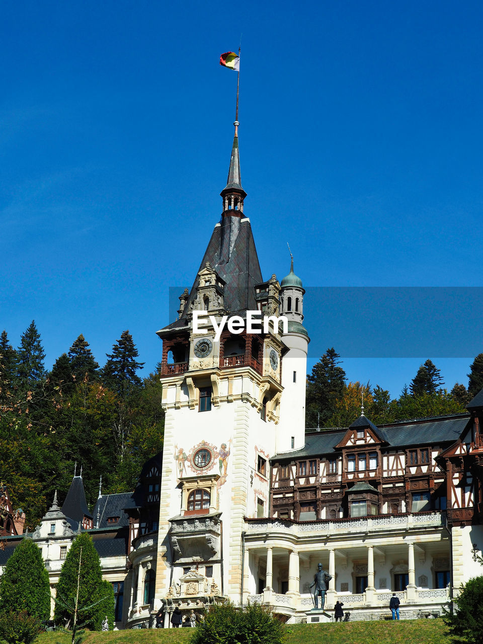 HISTORIC BUILDING AGAINST BLUE SKY