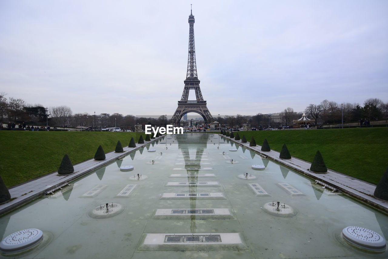 View of monument in city