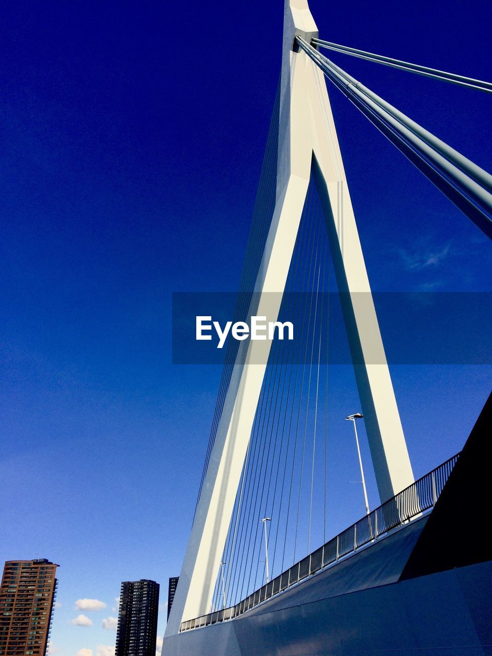 Suspension bridge against sky