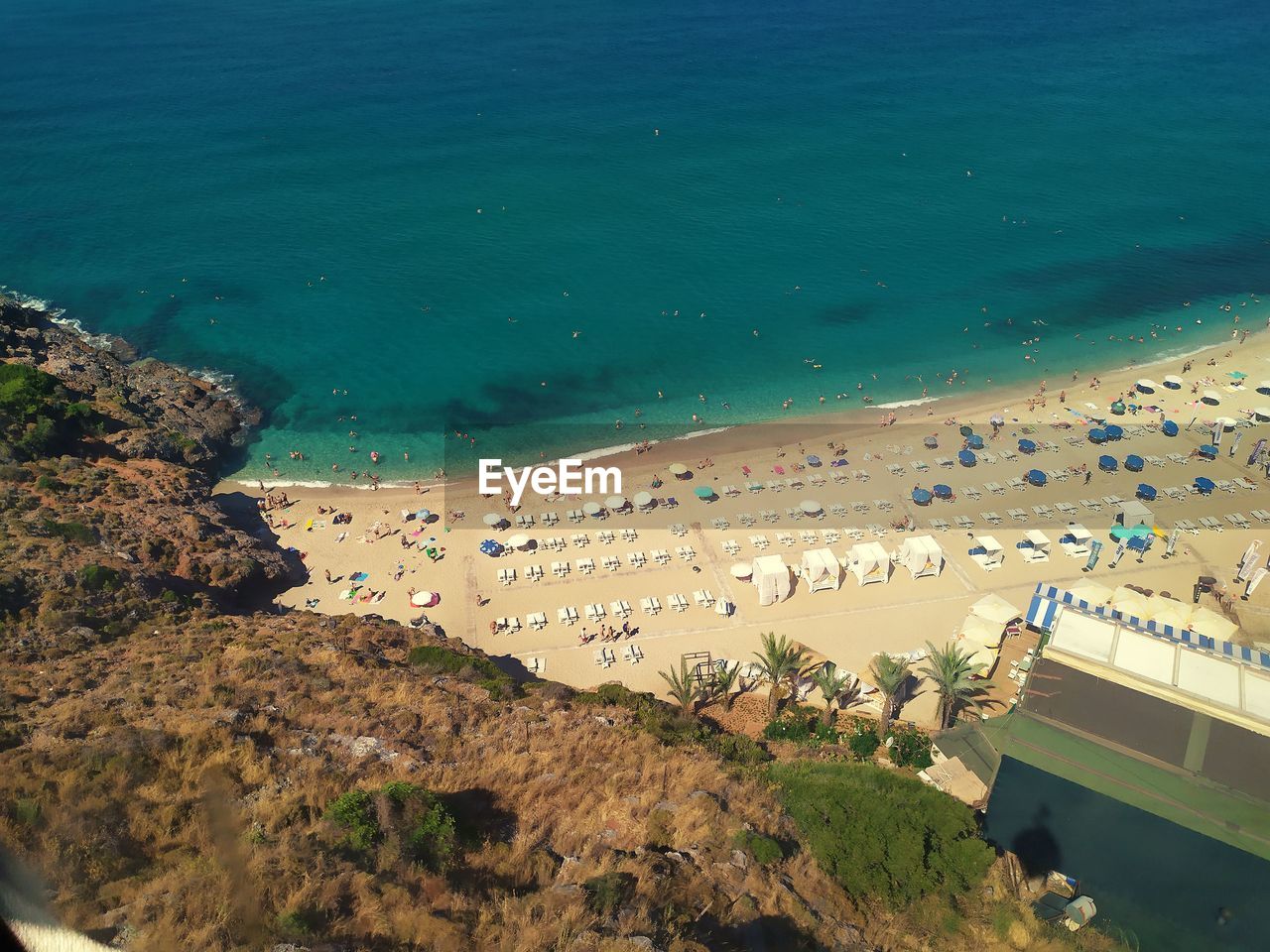 Bird's eye view of the divine beach