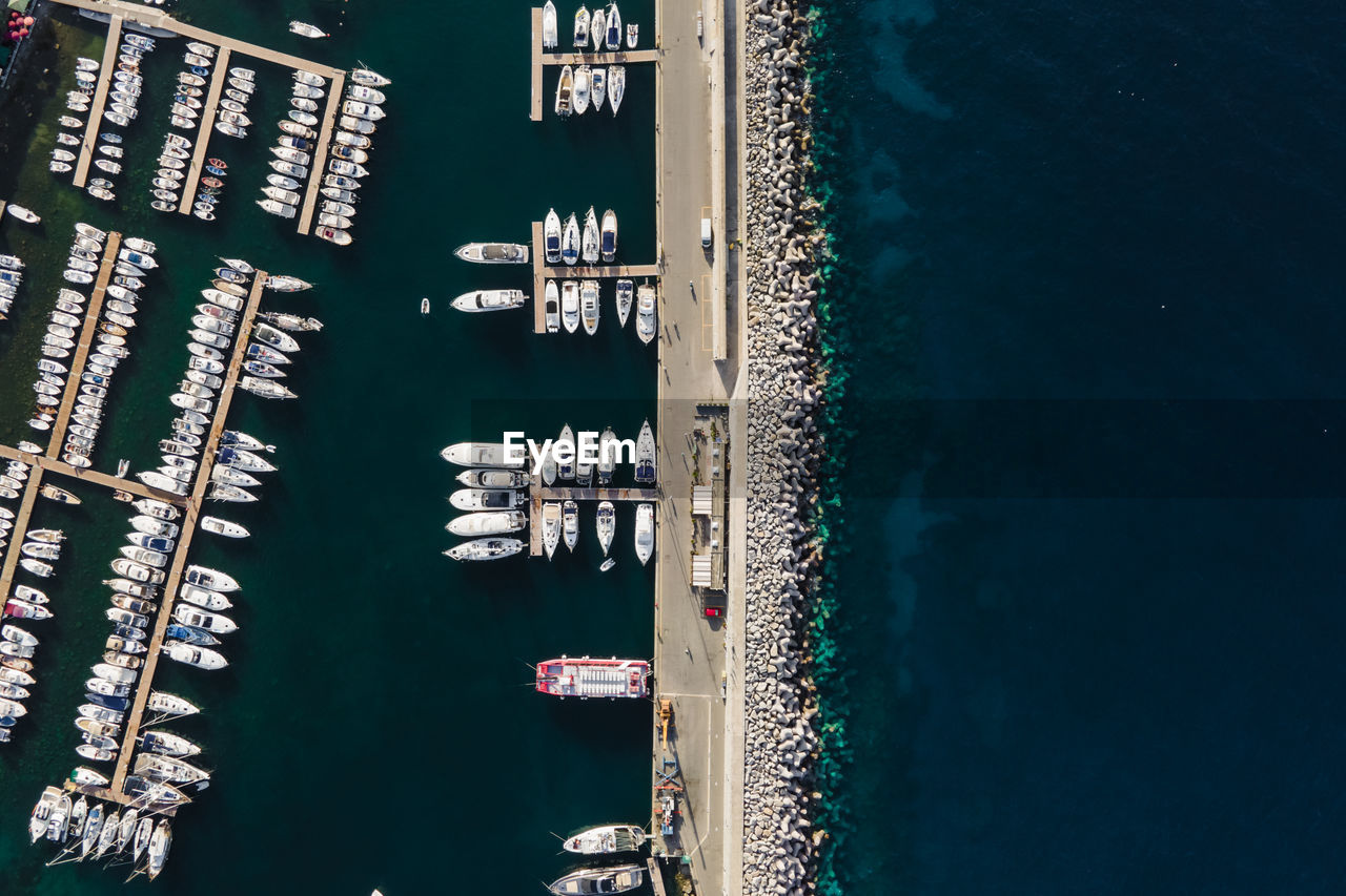water, aerial view, transportation, sea, no people, nautical vessel, high angle view, architecture, nature, travel, mode of transportation, travel destinations, outdoors, business finance and industry, aerial photography, harbor, day, business, city, industry, pier, vehicle