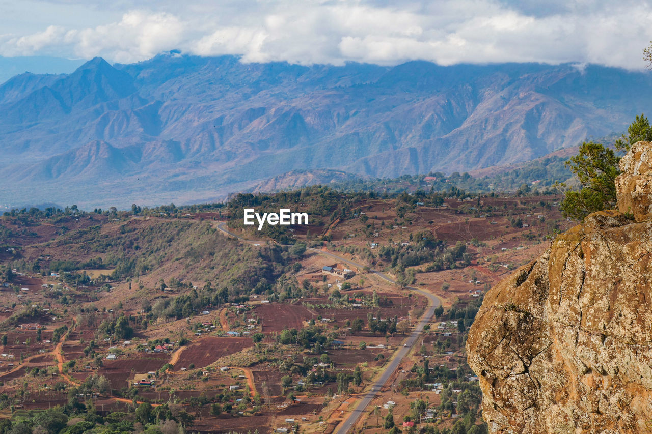 Scenic view of kerio valley in elgeyo marakwet county, kenya
