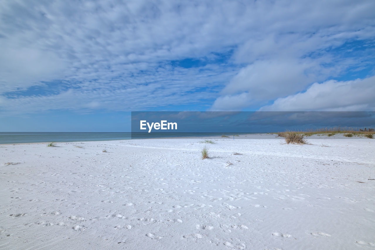 Sugar white sand on mexico beach florida