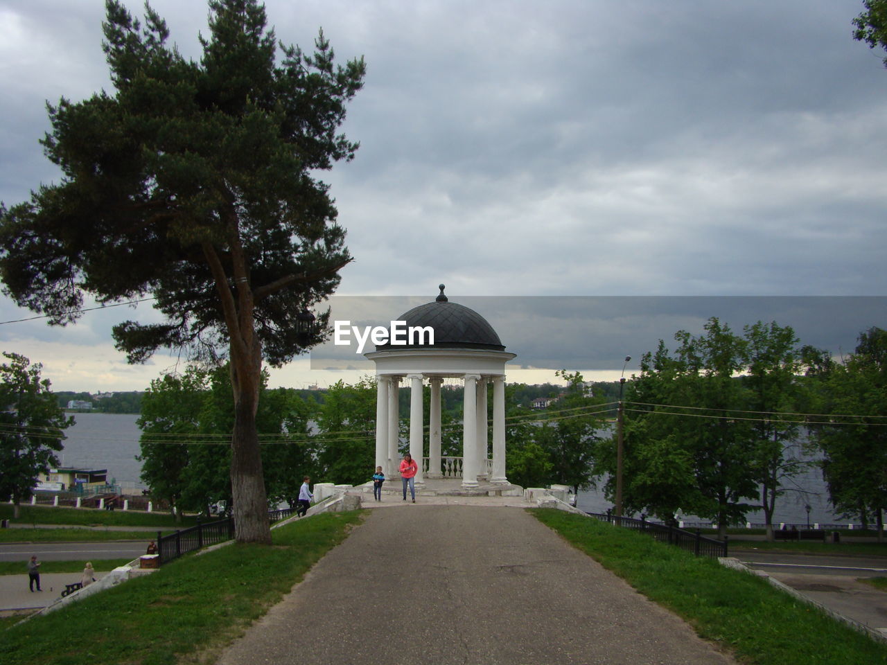 View of historical building against cloudy sky