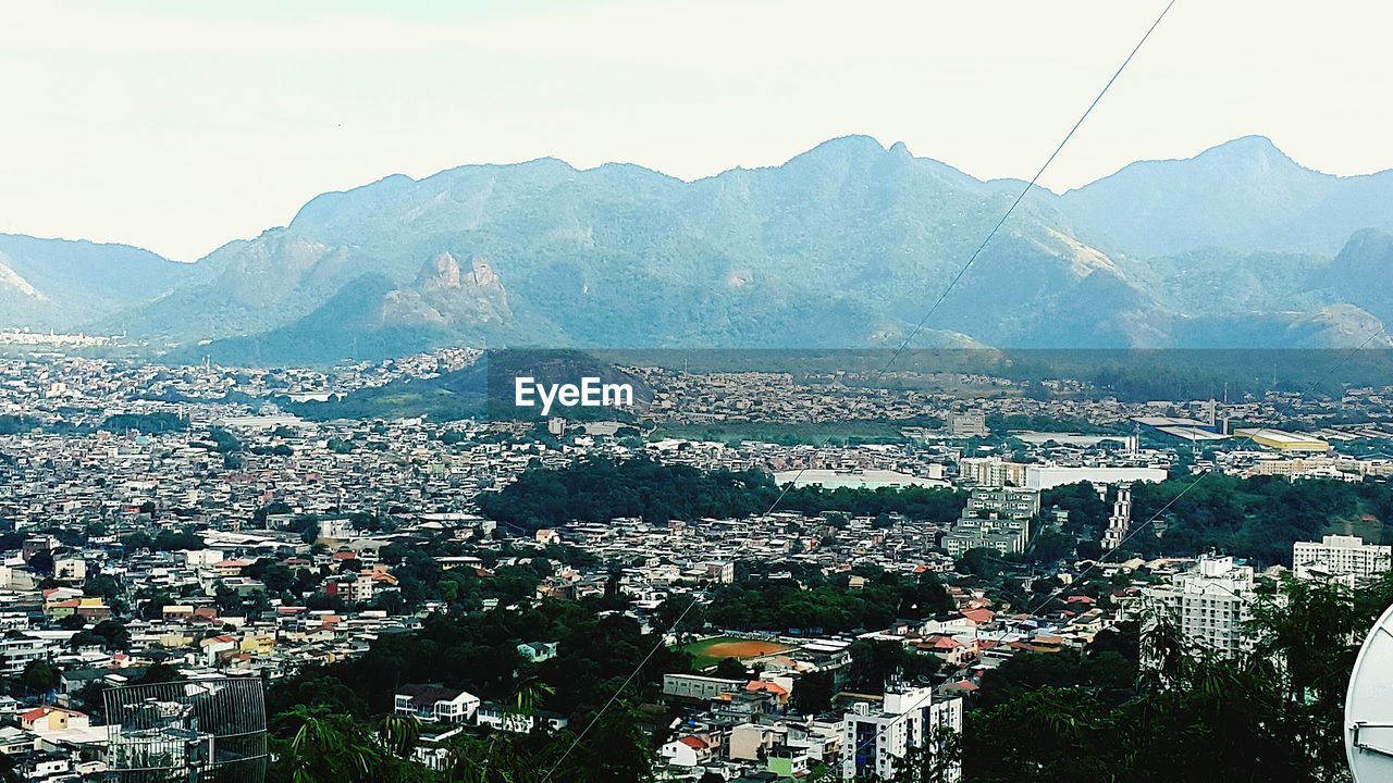 HIGH ANGLE VIEW OF CITYSCAPE