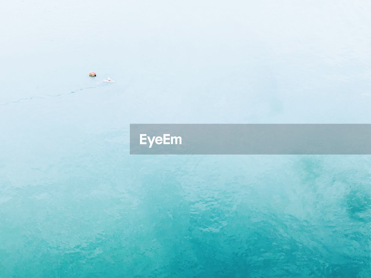 High angle view of sea