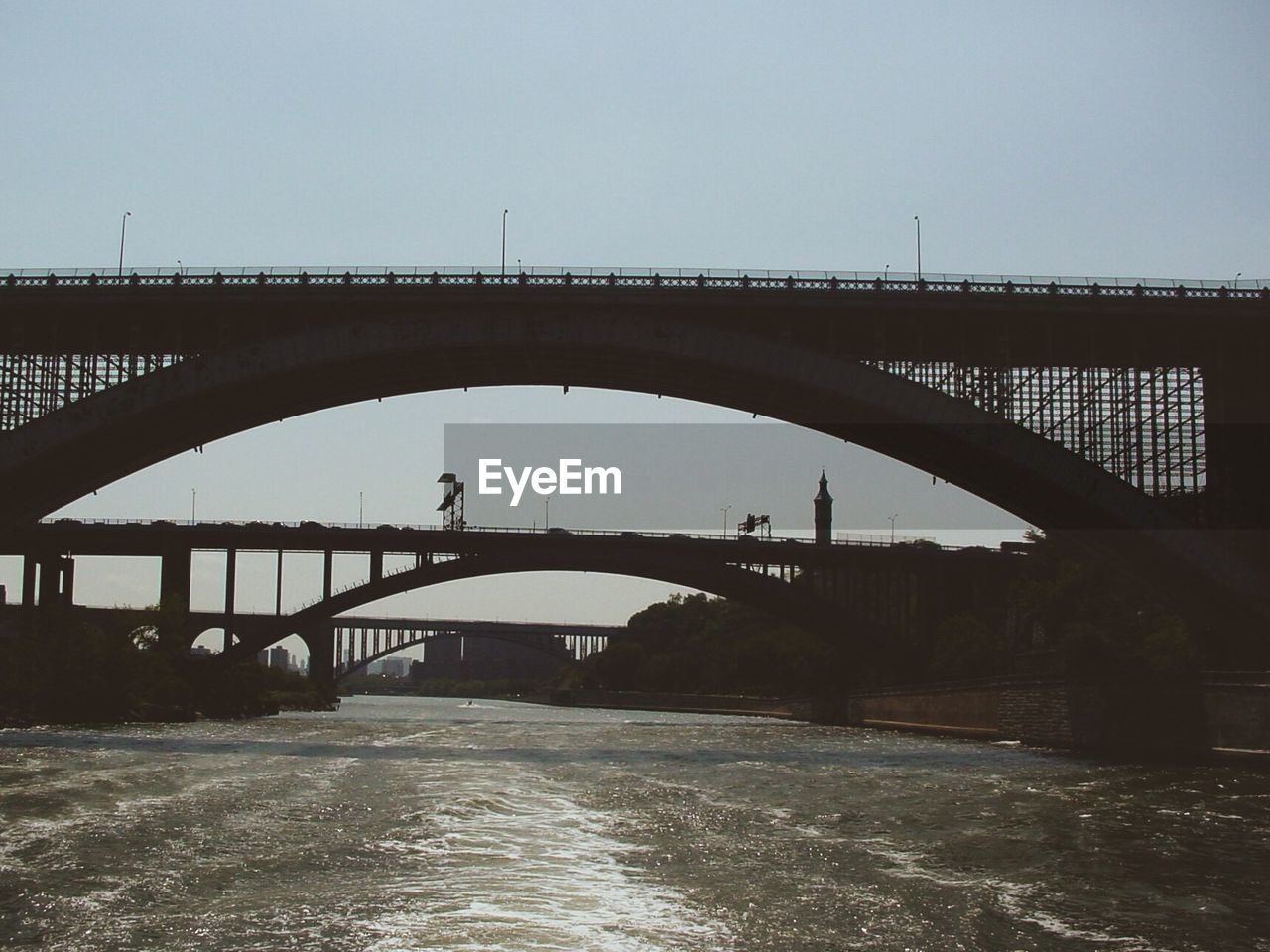 Low angle view of arch bridges