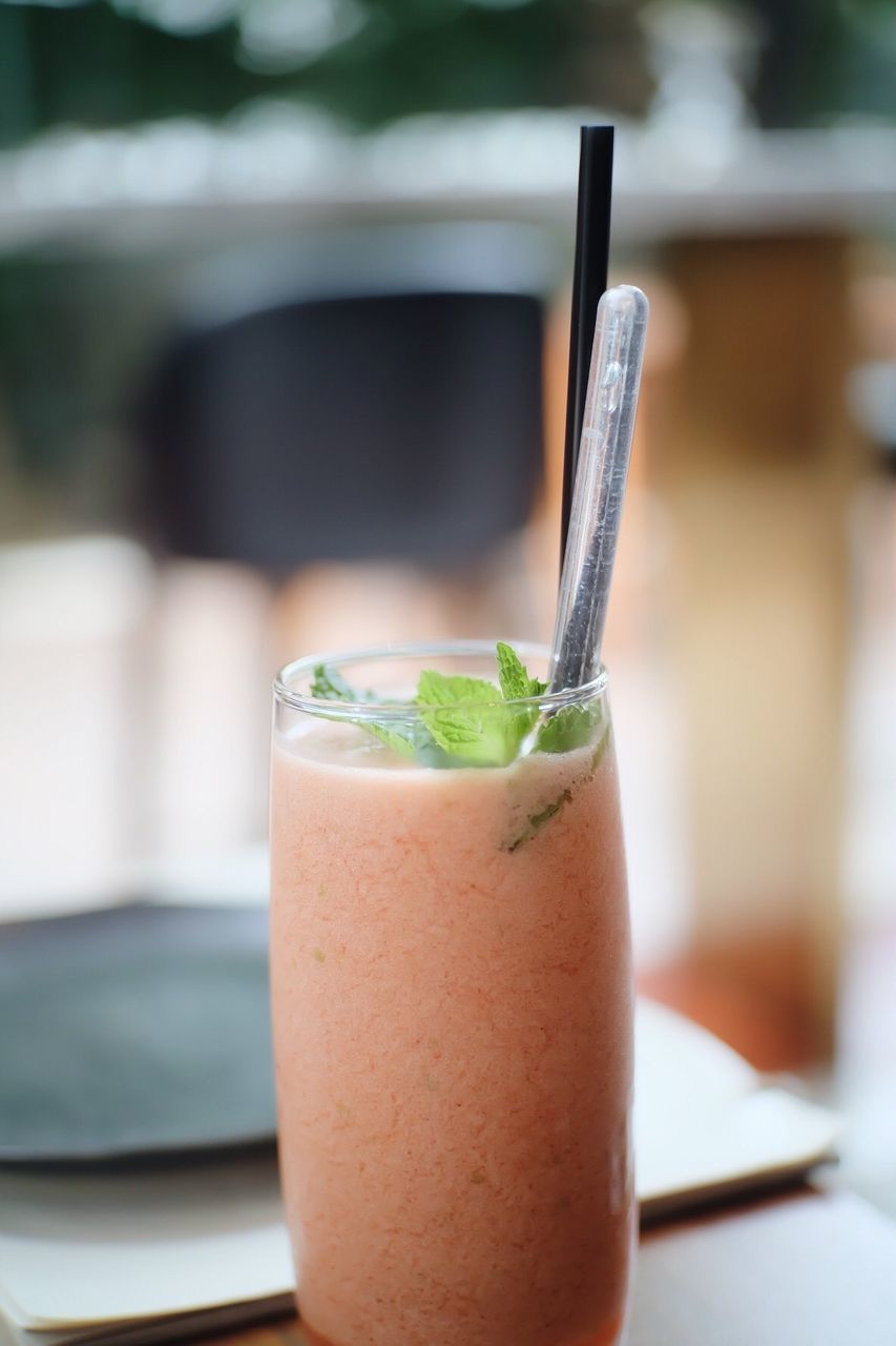 Close-up of drink on table