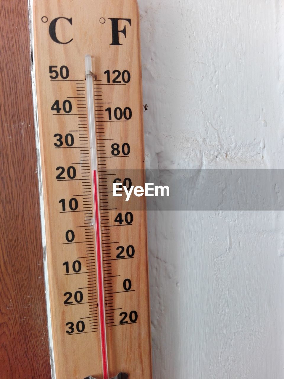 Close-up of thermometer