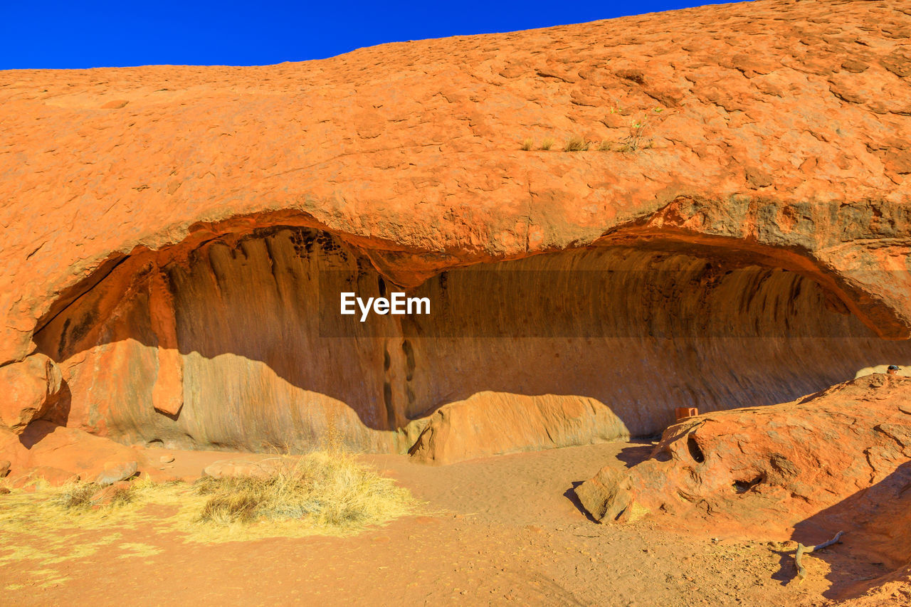 VIEW OF ROCK FORMATIONS IN CANYON