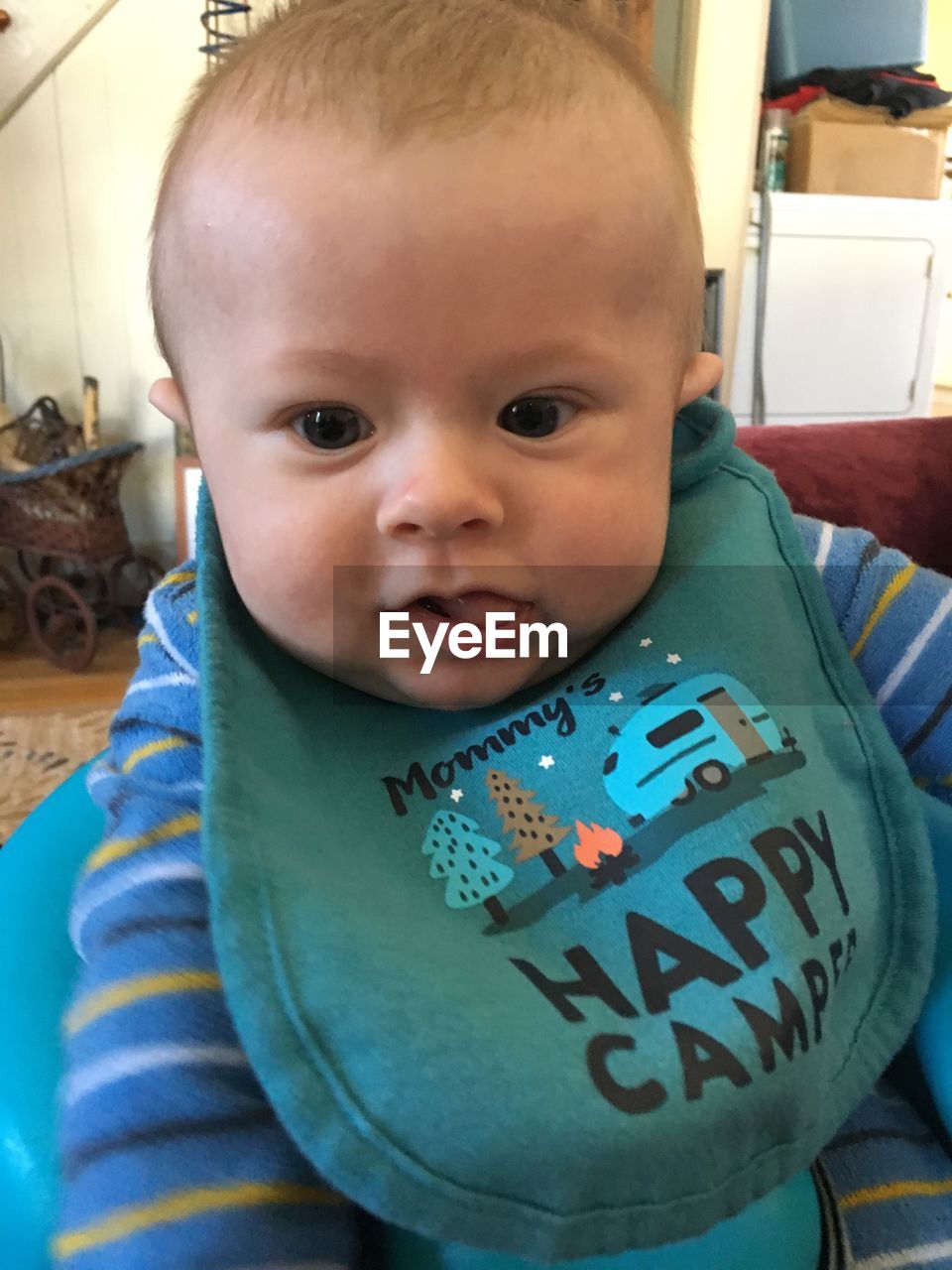 PORTRAIT OF BABY BOY AT HOME