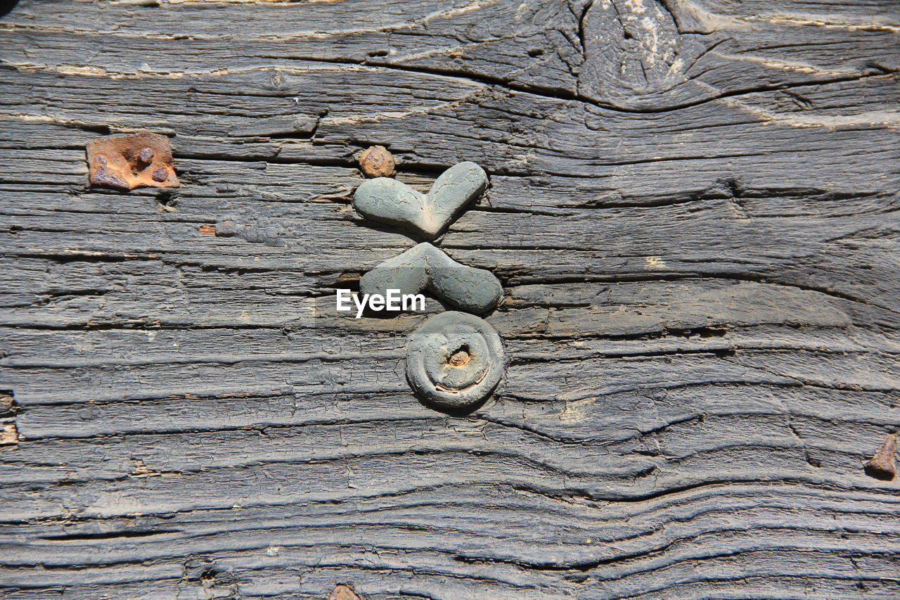 HIGH ANGLE VIEW OF A WOOD ON WOODEN SURFACE