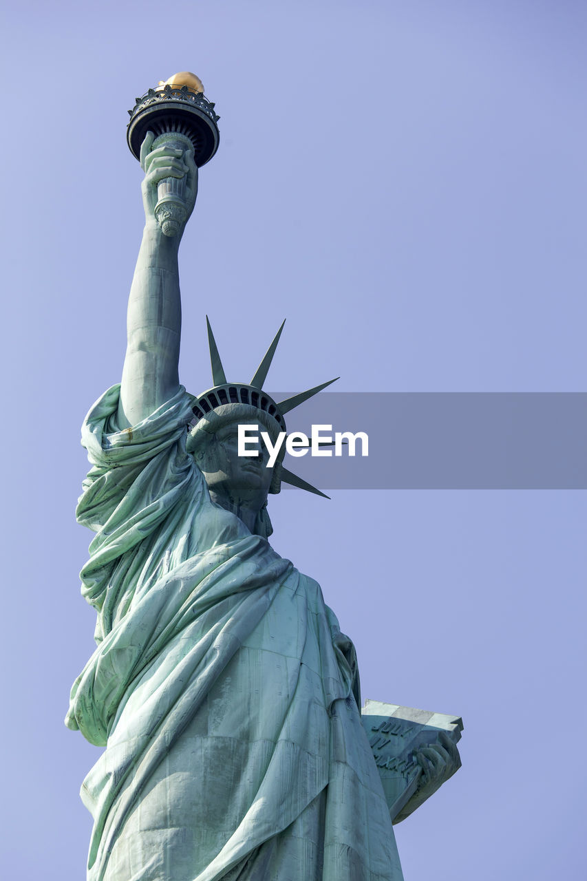 Statue of liberty against clear sky