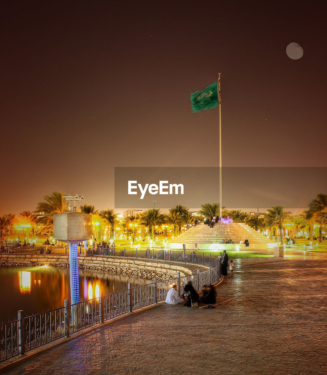 VIEW OF ILLUMINATED STREET LIGHT
