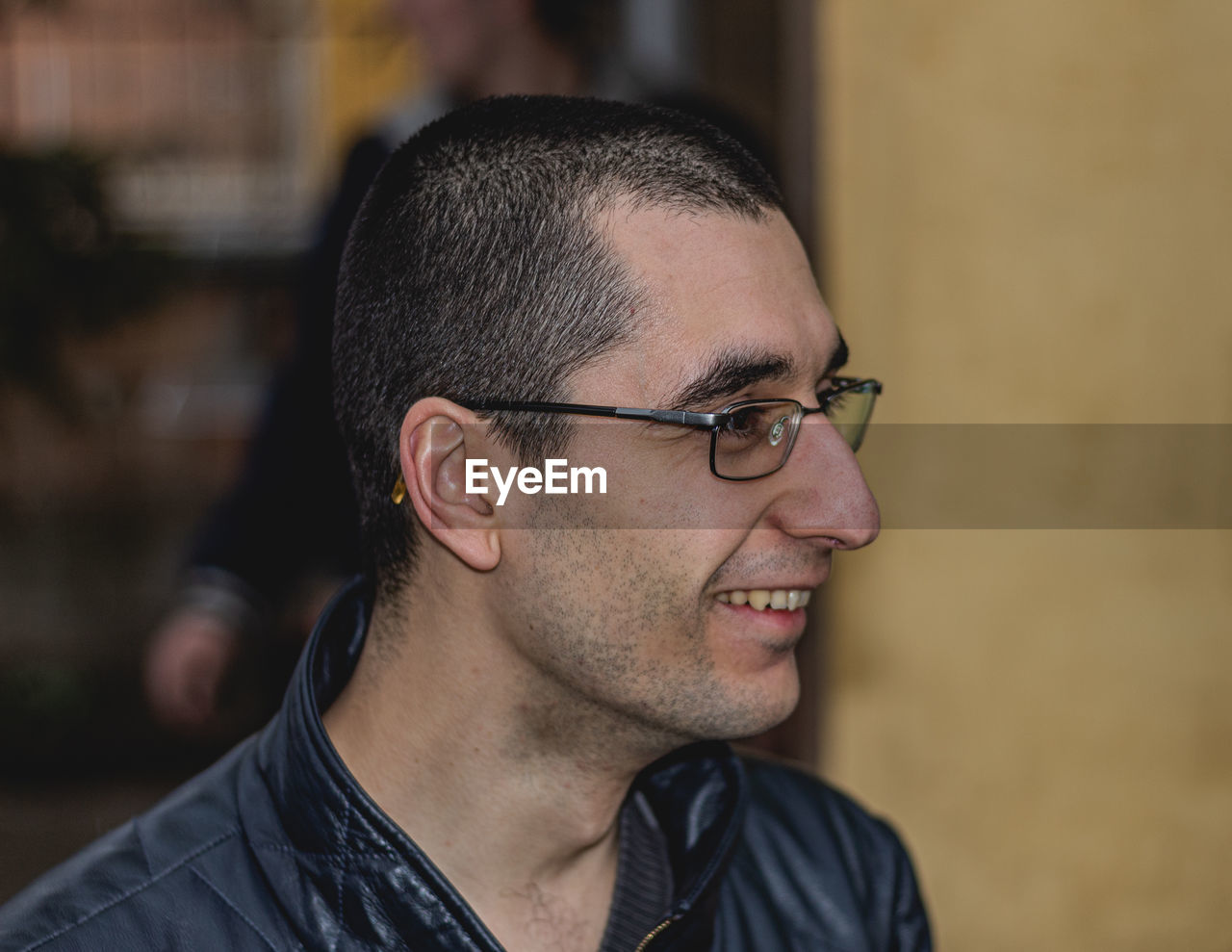 Close-up of young man in eyeglasses