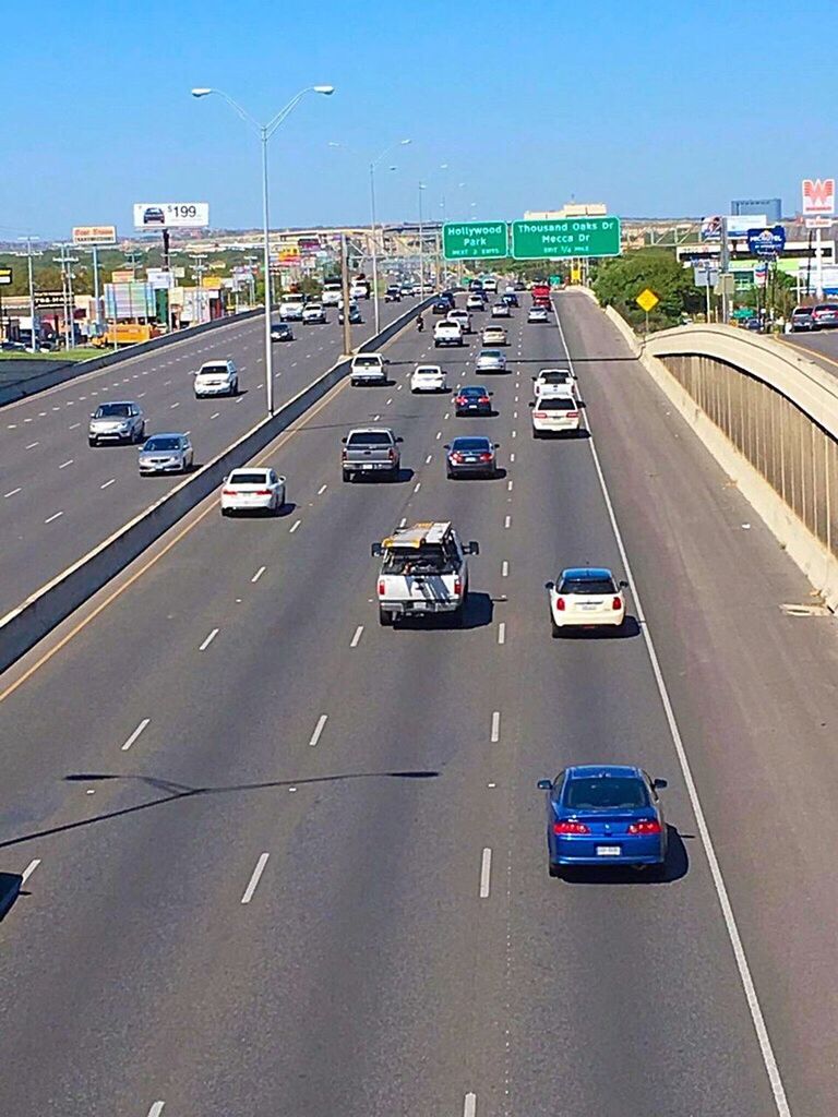 TRAFFIC ON ROAD IN CITY