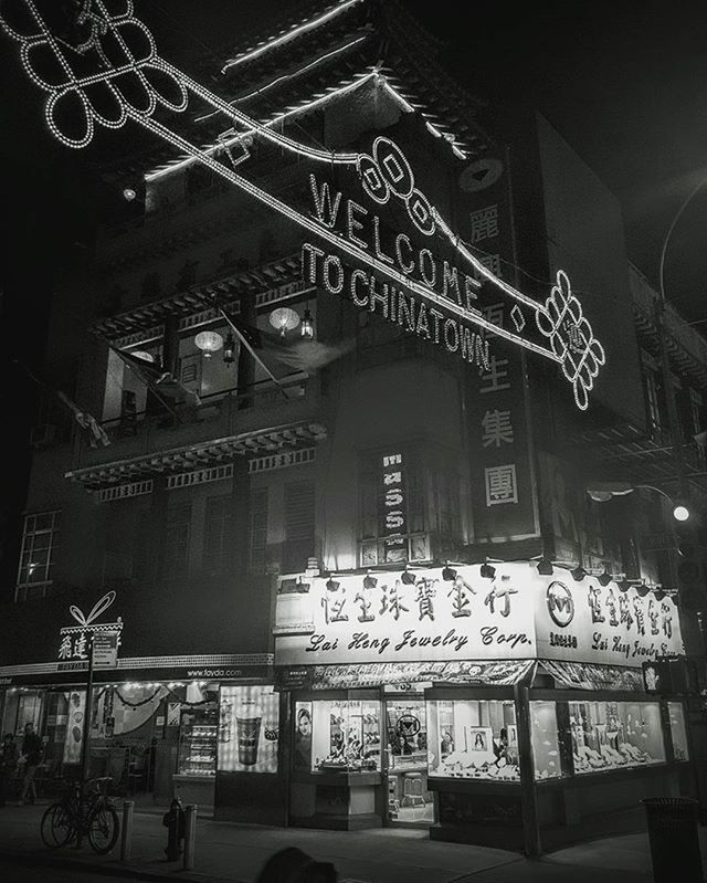 VIEW OF ILLUMINATED STORE