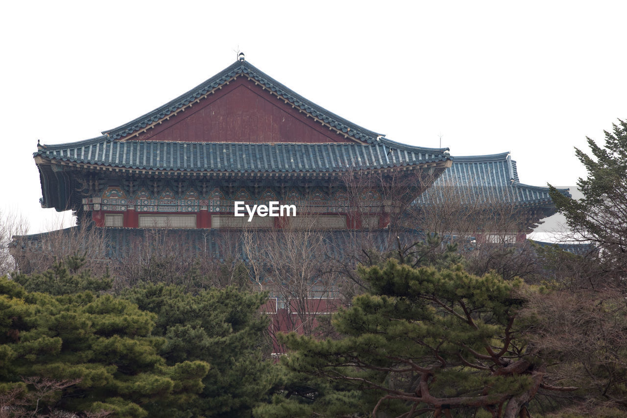 LOW ANGLE VIEW OF TEMPLE