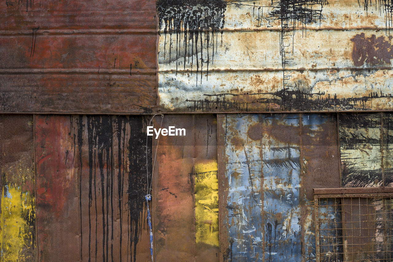 Old oil tank,grunge iron textured background