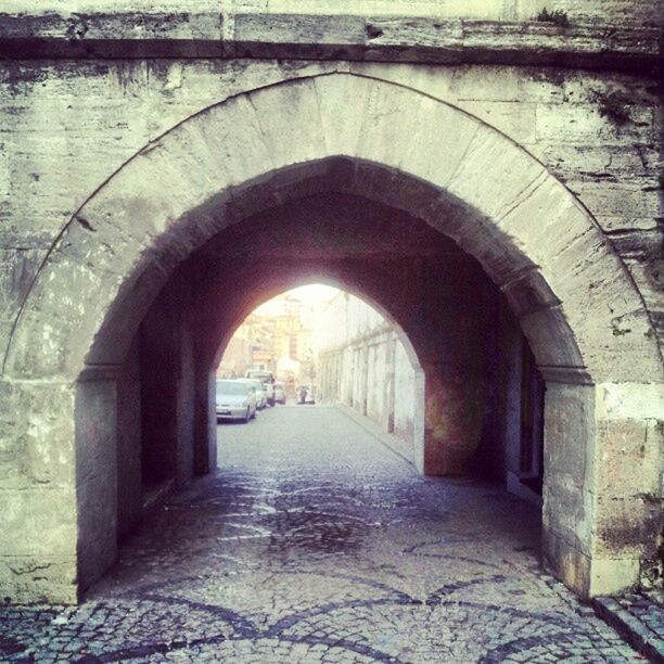 WALKWAY LEADING TO TUNNEL