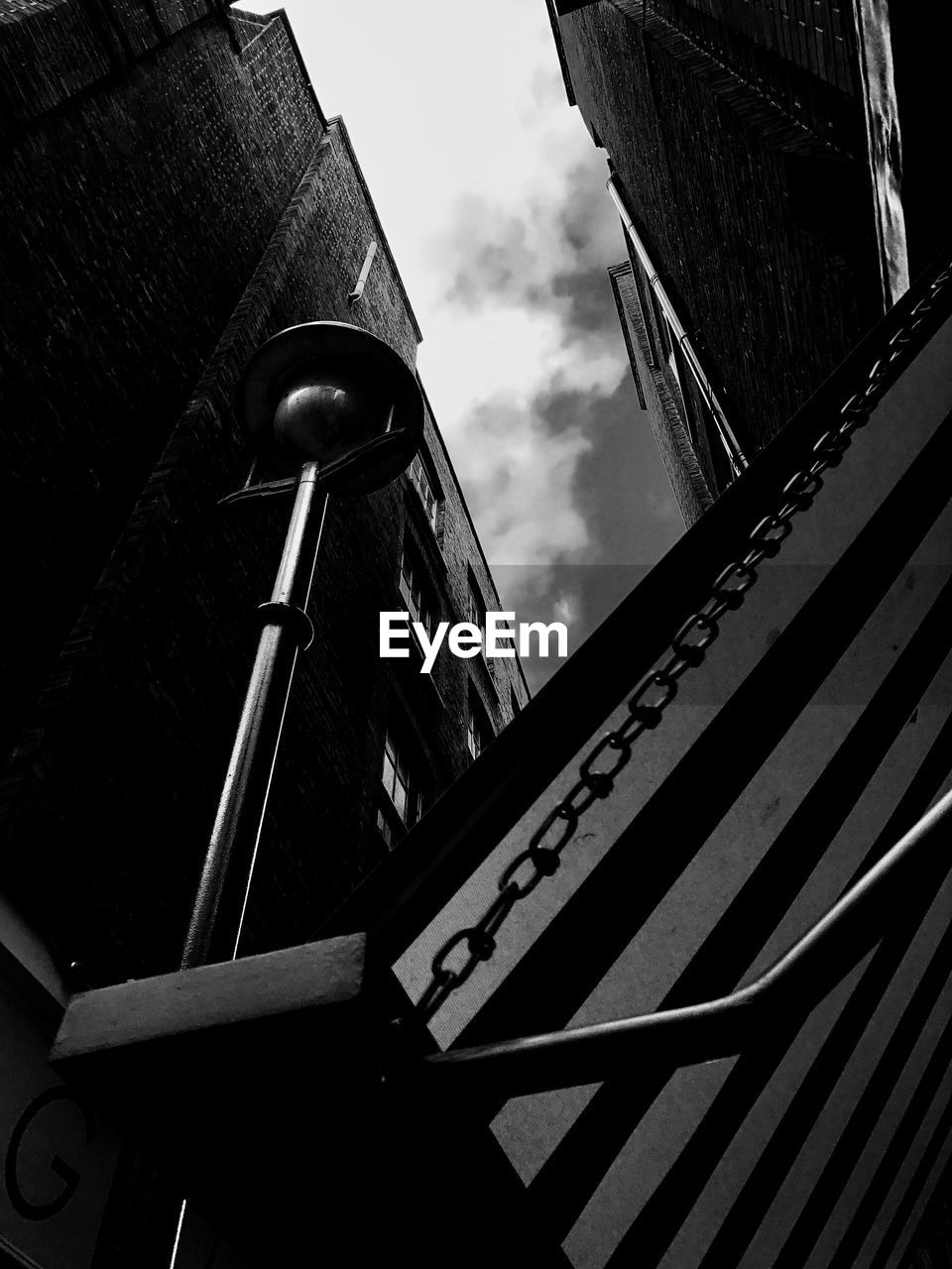 LOW ANGLE VIEW OF COMMUNICATIONS TOWER