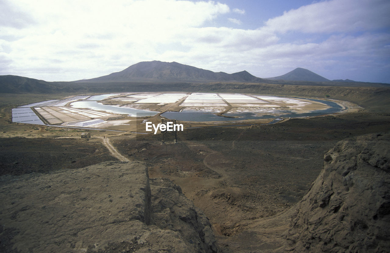 high angle view of landscape