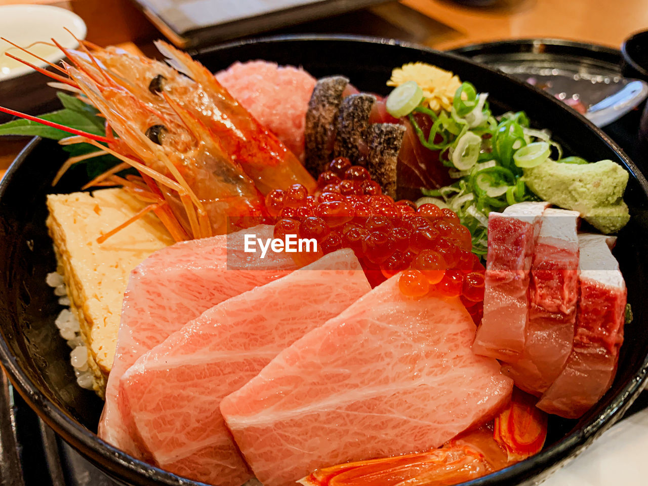 close-up of food in plate on table