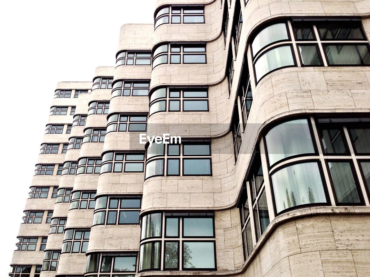 Low angle view of shell house against sky