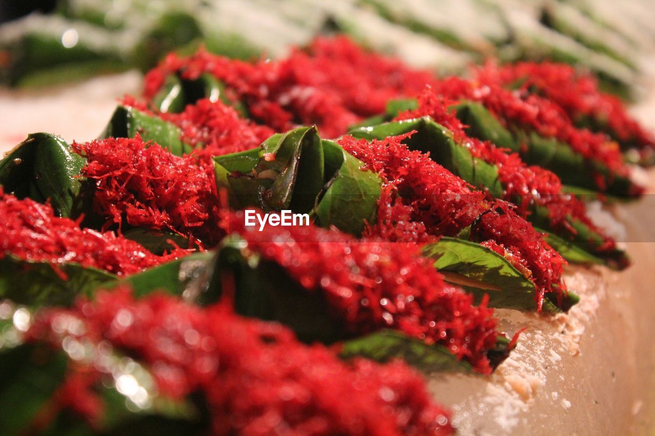 Close-up of sweet paan