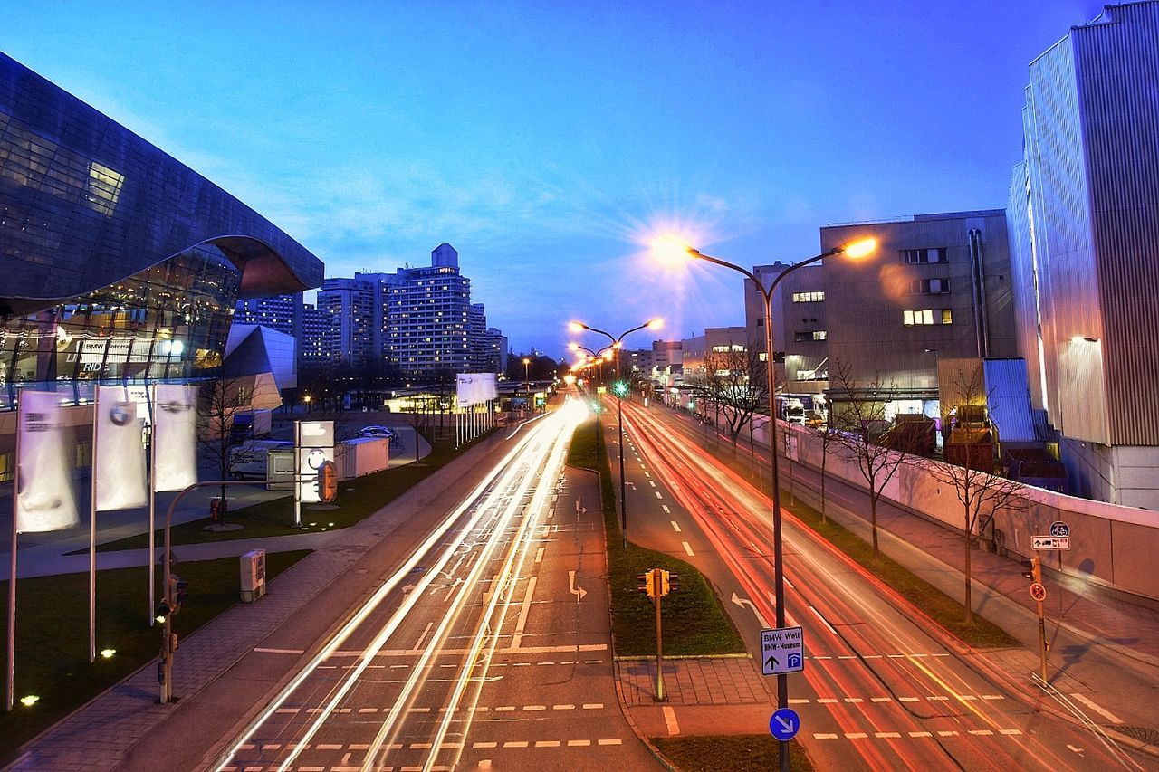 ILLUMINATED CITY AT NIGHT