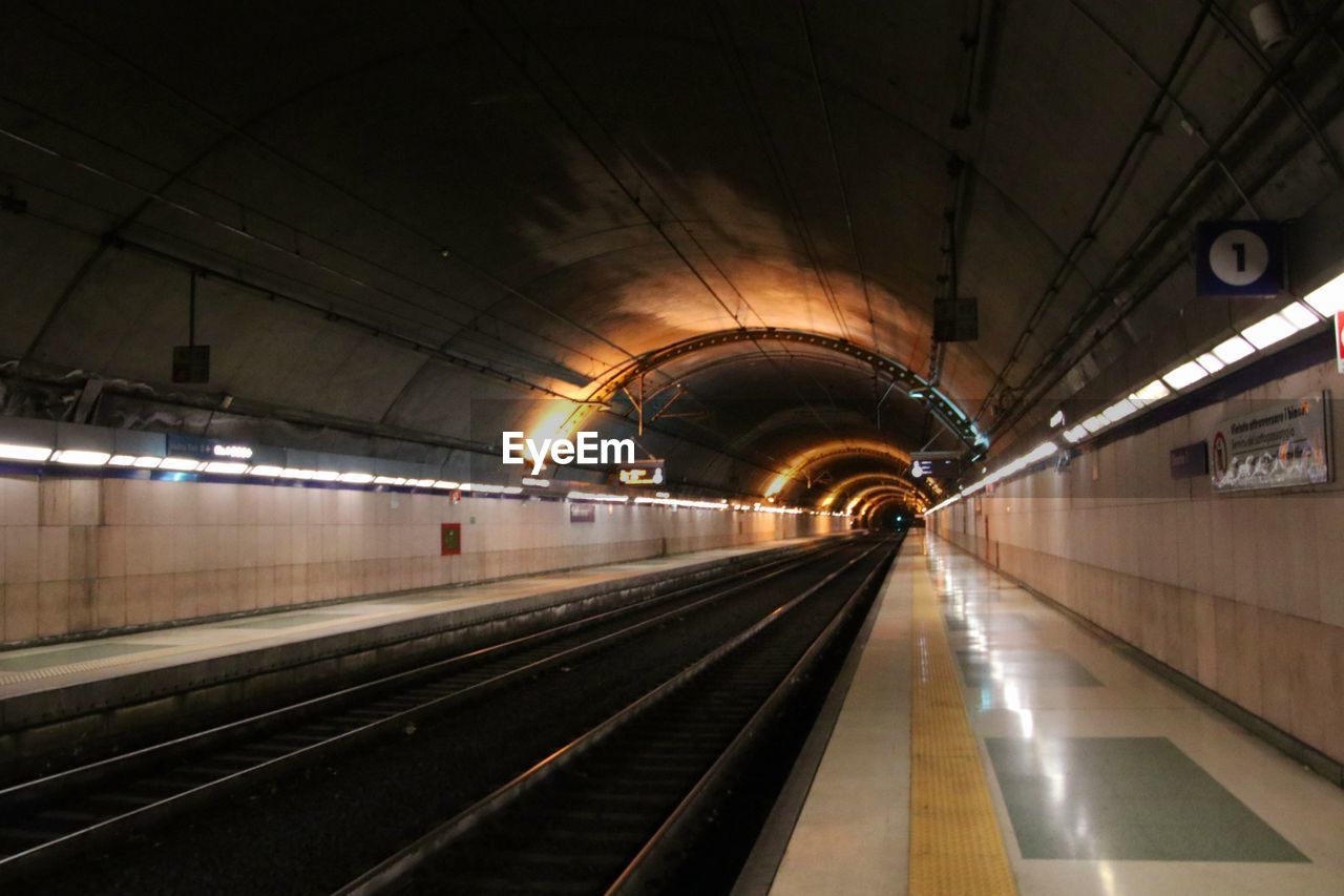 ILLUMINATED SUBWAY STATION