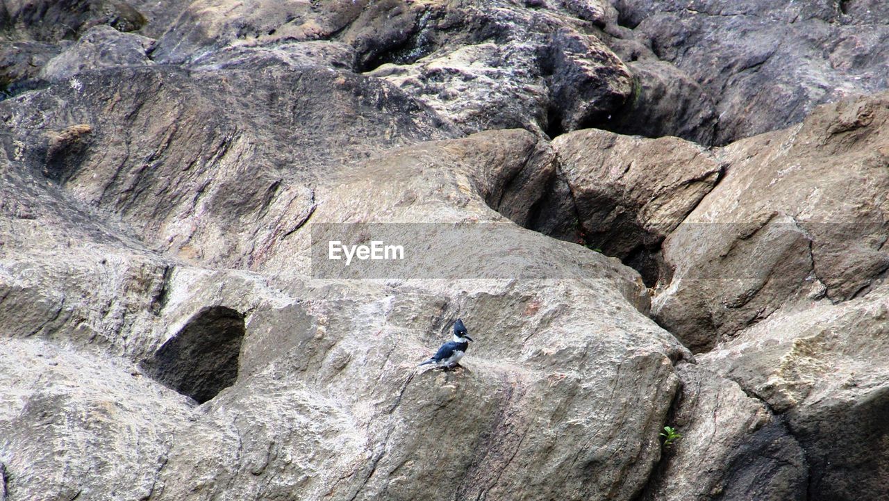 Full length of rocks on rock