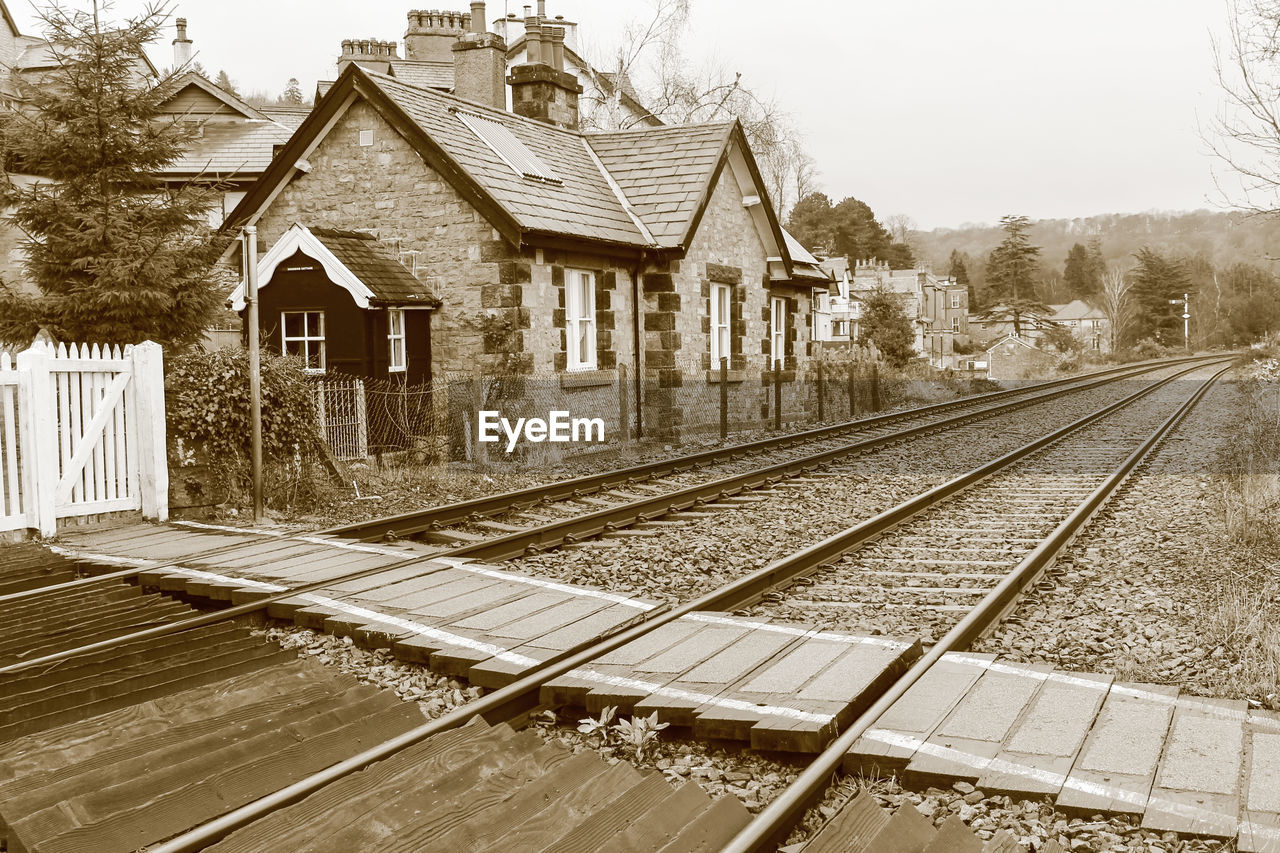 VIEW OF RAILROAD TRACKS